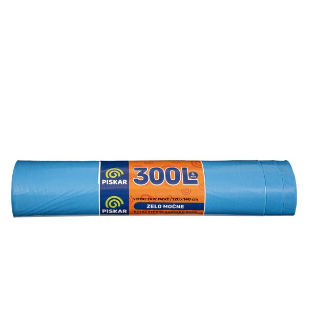 VREČKE ZA SMETI PISKAR 120X140X0.65 - 300 L 5/1