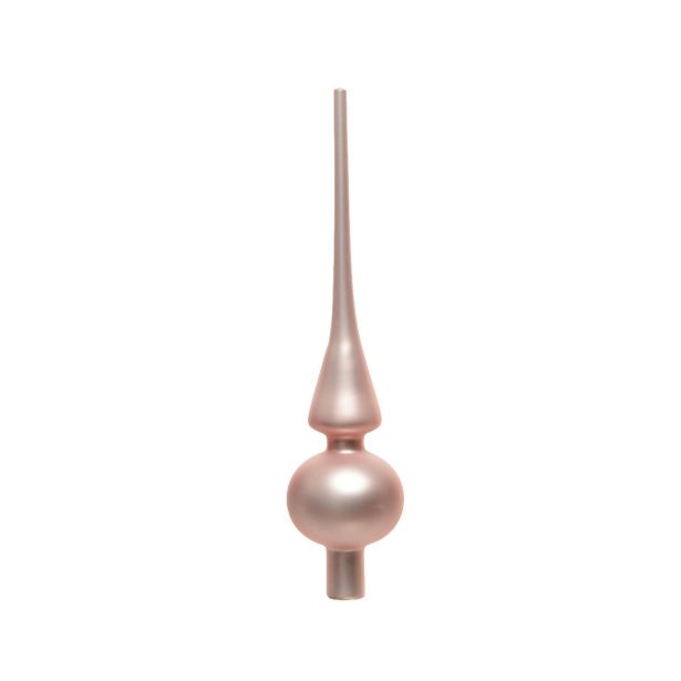 VRH ZA JELKO DECORIS ŠPICA 26 CM ROZA MAT