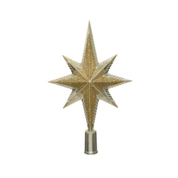 VRH ZA JELKO DECORIS ZVEZDA ZLATA VIŠINA 25.5 CM