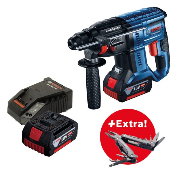 AKUMULATORSKO VRTALNO KLADIVO BOSCH GBH 180-LI + VEČNAMENSKO ORODJE 'SWISS PEAK'