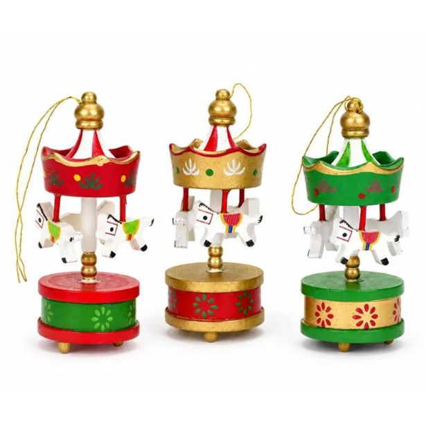 VRTILJAK, RDEČE-ZELENI, 8 X 4 CM, SET 4