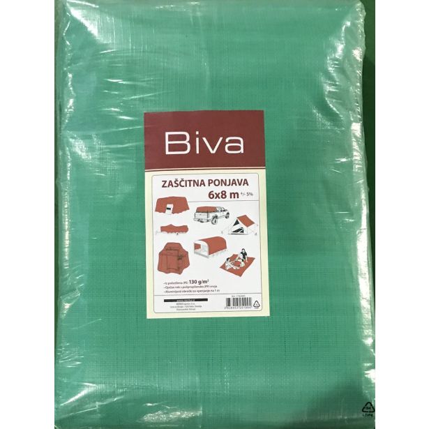 VRTNA FOLIJA ZAŠČITNA PONJAVA 6 X 8 M 130 G/M2 ZELENA