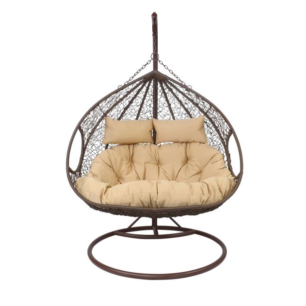 VRTNA GUGALNICA LESLI JAJČEK ZA 2 OSEBI BEŽ BLAZINA