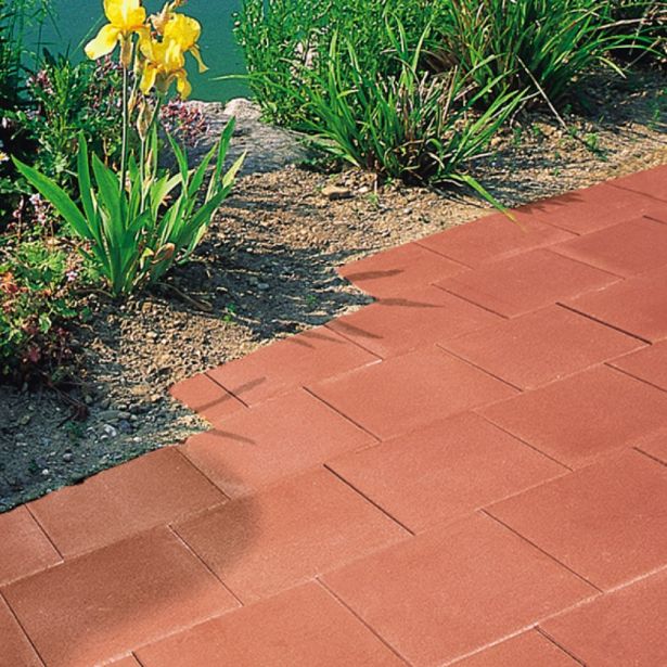 BETONSKA PLOŠČA SEMMELROCK VRTNA PLOŠČA 40/40/3.8 CM RDEČA