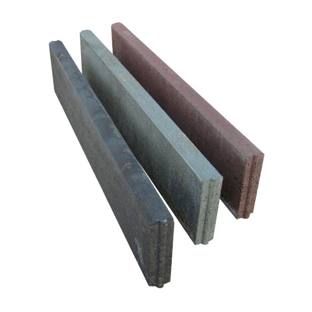 BETONSKI ROBNIK ZOBEC VRTNI - 5- POLKROŽNI ČRN 50X250X1000 MM