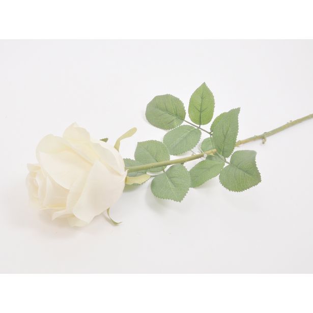 UMETNO CVETJE VRTNICA ENOJNA 68CM BELA