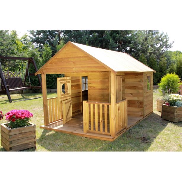 VRTNO IGRALO 4IQ OTROŠKA LESENA VRTNA HIŠICA SZYMON