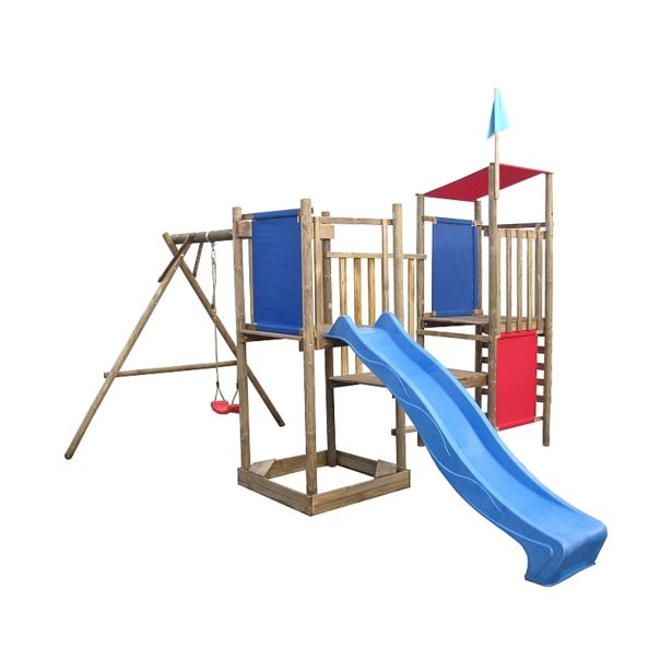 VRTNO IGRALO 4IQ OTROŠKO PLEZALO FRANEK LUX S TOBOGANOM