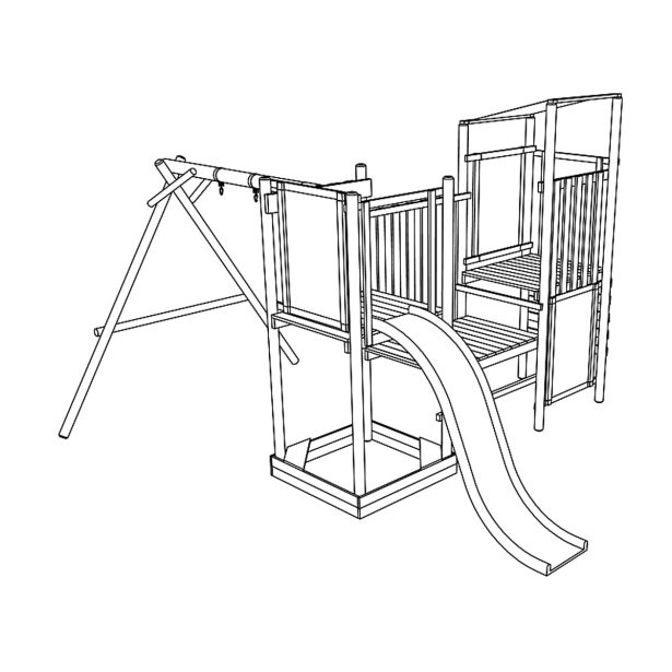 VRTNO IGRALO 4IQ OTROŠKO PLEZALO FRANEK LUX S TOBOGANOM