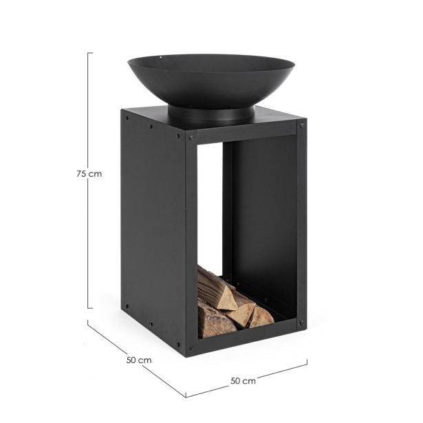 VRTNO KURIŠČE BIZZOTTO HOMEMOTION EFESTO KURIŠČE, PROSTOR ZA POLENA 50X75 CM