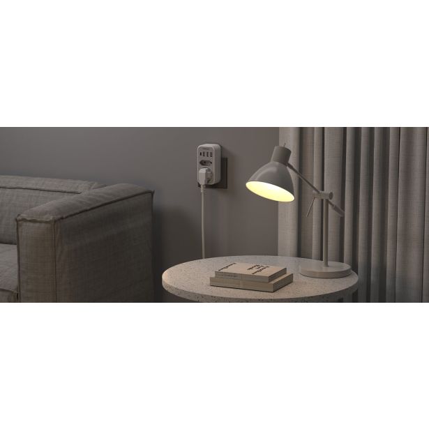 VTIČNI RAZDELILEC TESSAN 328 2X VTIČNICA (SCHUKO + EURO), 3X USB-A, 1X USB-C