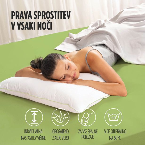 VZGLAVNIK VITAPUR ALOEVERACLIMAFILL 50X70CM 2 KOSA