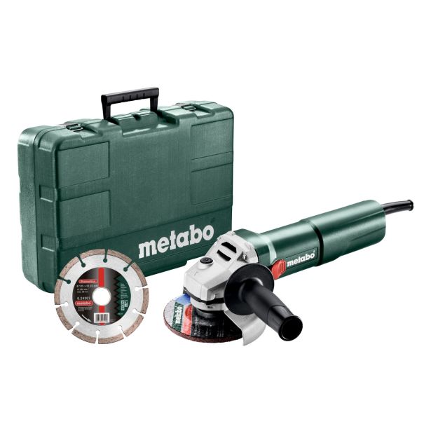 KOTNI BRUSILNIK METABO W 1100-125 SET