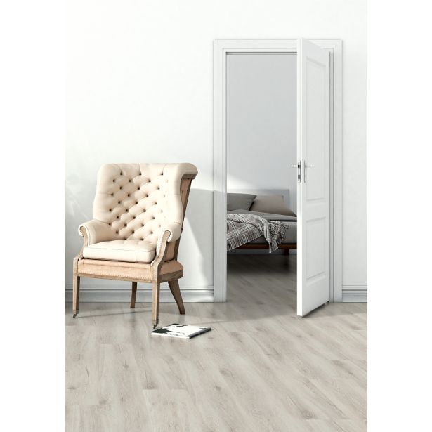 VINIL PLOŠČA, LVT LIVING+ WASHED WOOD BELI 8001 1219X184X2 MM