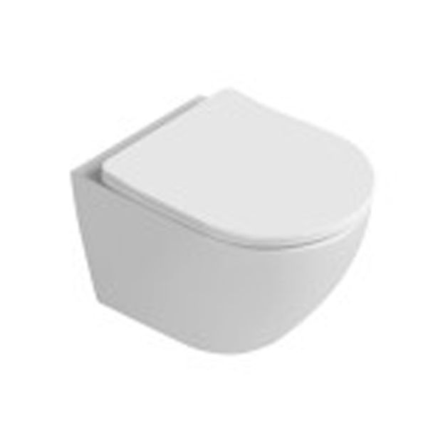WC ŠKOLJKA, VISEČA FEROTEHNA MONDO BREZ ROBA Z WC DESKO