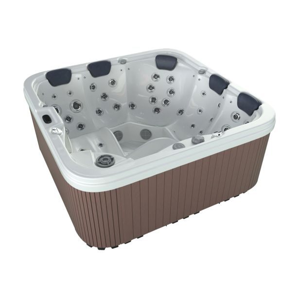 WELLNESS KAD MASAŽNA AQUAESTIL SQUARE SUPREME 218X218 55 VODNIH IN ZRAČNIH ŠOB