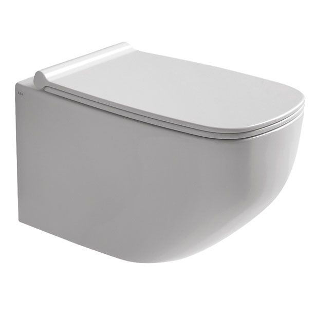 KERAMIČNA WC ŠKOLJKA AXA ONE WHITE JAM VISEČA BREZ ROBA