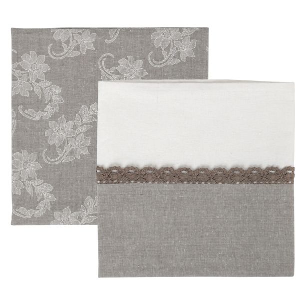 NADPRT AMO LA CASA WHITE PEONY 90X90 CM MACRAME, SORTIRANO