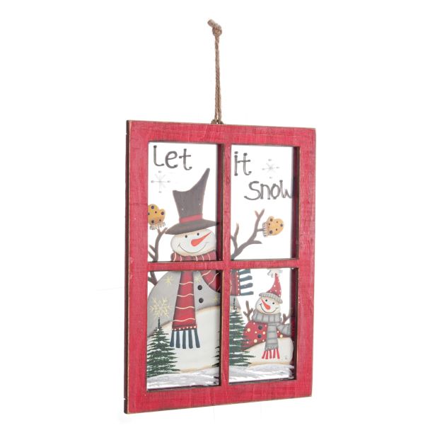 SLIKA BIZZOTTO WINDOW SNOWMAN ORNAMENT