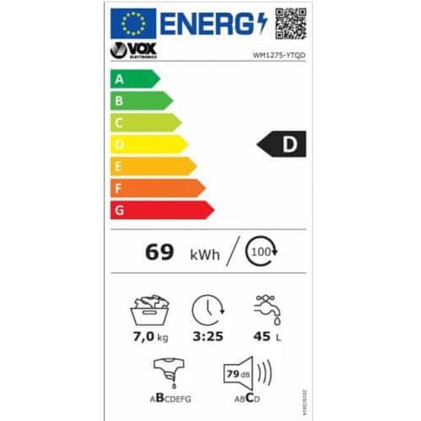 PRALNI STROJ VOX WM1275YTQD