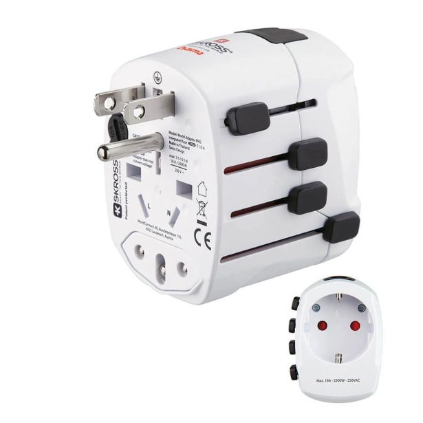 WORLD TRAVEL PRO WORLD TRAVEL ADAPTER, 3-PIN