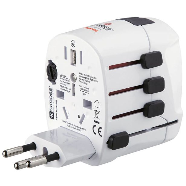 WORLD TRAVEL PRO WORLD TRAVEL ADAPTER, 3-PIN