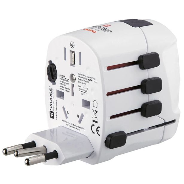 WORLD TRAVEL PRO WORLD TRAVEL ADAPTER, 3-PIN
