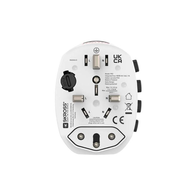 WORLD TRAVEL PRO WORLD TRAVEL ADAPTER, 3-PIN