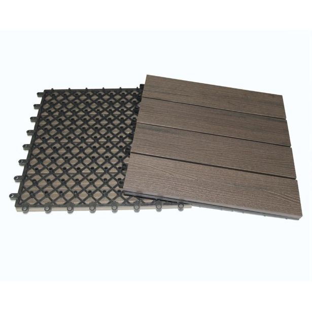 WPC DESKA ZA TERASO GO/ON DIY PLOŠČA RJAVA 300X300X22