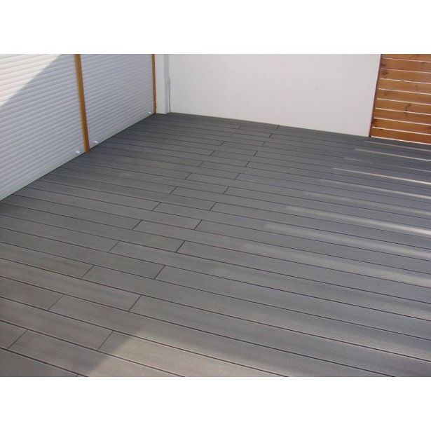 WPC DESKA ZA TERASO SVETLO SIVA 2200X150X25 MM OZKO/ŠIROKO REBRANA