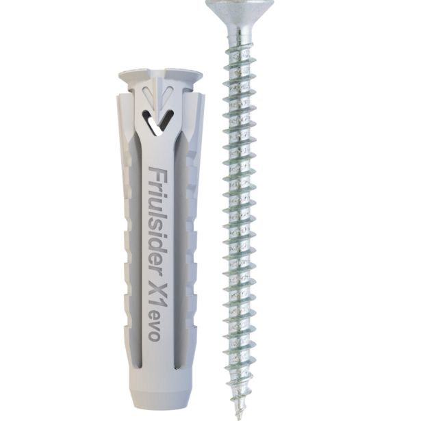 ZIDNI VLOŽEK Z VIJAKOM X1 6X30 + UNIV. VIJAK ZAV=100KOS