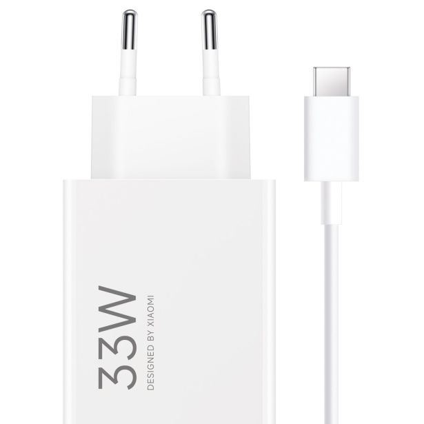 XIAOMI HIŠNI POLNILEC MDY-16- EF USB A 33W S KABLOM TYPE C 3A - BEL (EUBLISTER)