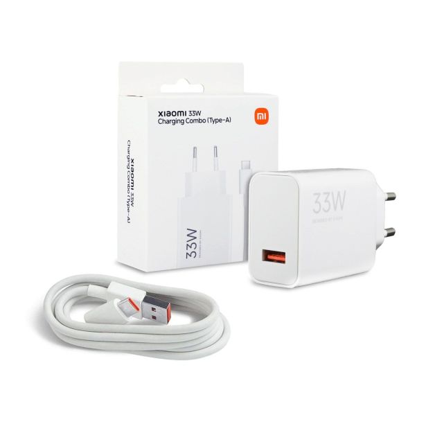 XIAOMI HIŠNI POLNILEC MDY-16- EF USB A 33W S KABLOM TYPE C 3A - BEL (EUBLISTER)