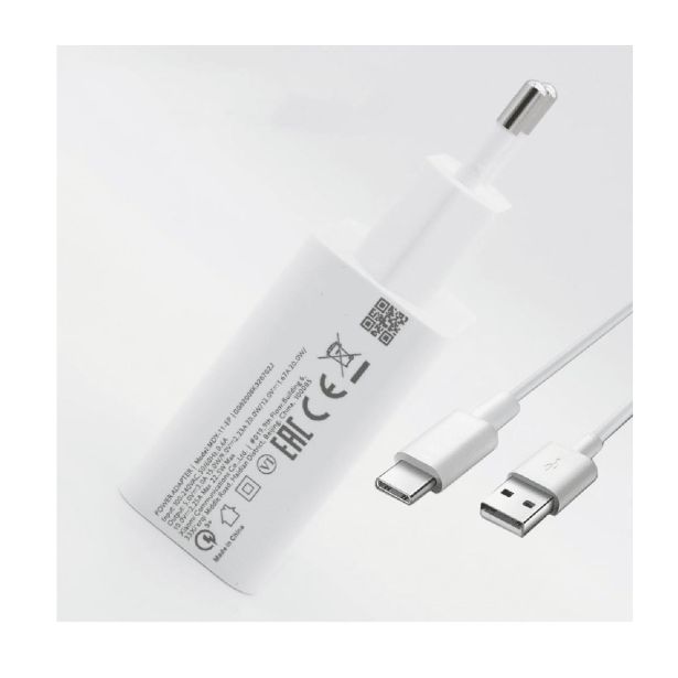XIAOMI POLNILEC MDY-11-EP USB A 22,5W S KABLOM TYPE C 3A - BEL (BULK)