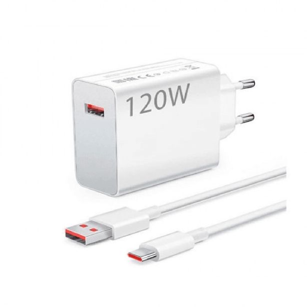 XIAOMI POLNILEC TURBO CHARGER MDY-13-EE 120W S KABLOM TYPE C 6A - BEL (BULK)