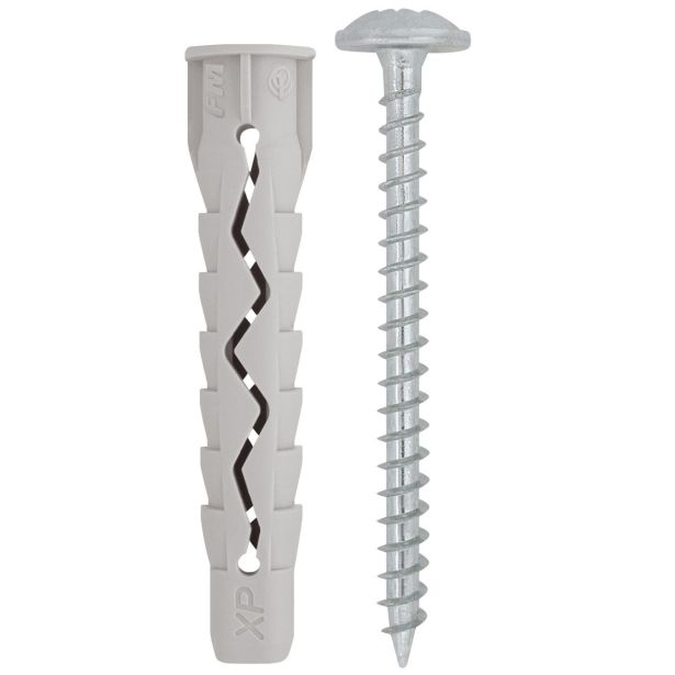 ZIDNI VLOŽEK Z VIJAKOM XP 6X45 Z ROBOM+LEČ.VIJ. 4.5X55 ZAV=10KOS