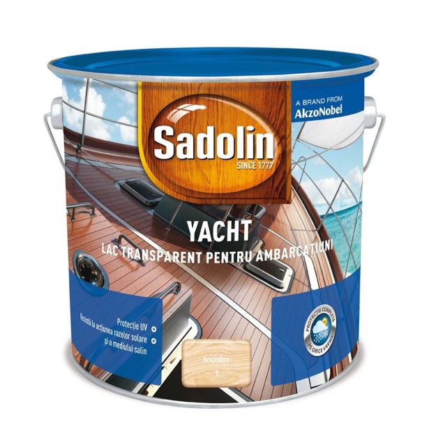 BREZBARVNI PREMAZ SADOLIN YACHT 2.5 L - LAK ZA ČOLNE