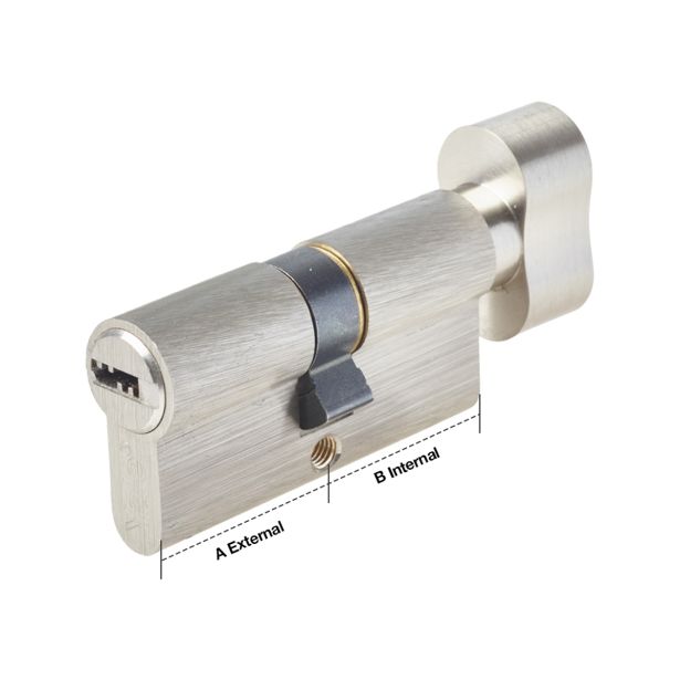 CILINDRIČNI VLOŽEK YALE SERIJA 1000 PLUS FP2, CILINDER Z GUMBOM 30X40G MM, S 5 KLJUČEV IN LASTNIŠKO KARTICO,  EN 1303:2005.