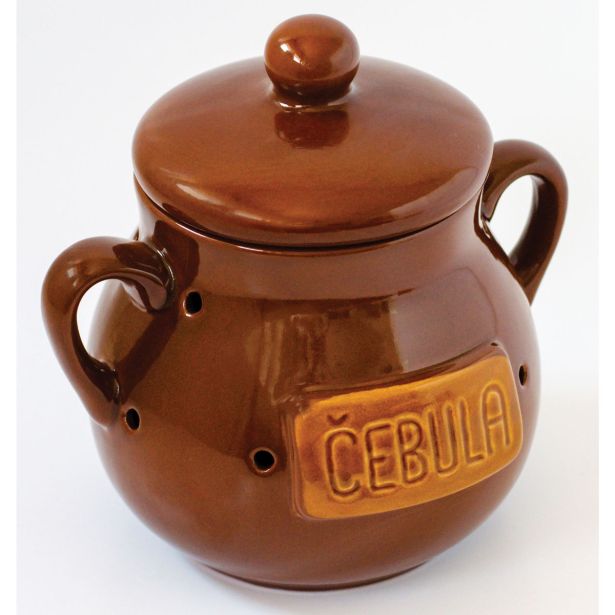 POSODA ZA SHRANJEVANJE FAJN 15 X 20 CM ZA ČEBULO KERAMIKA