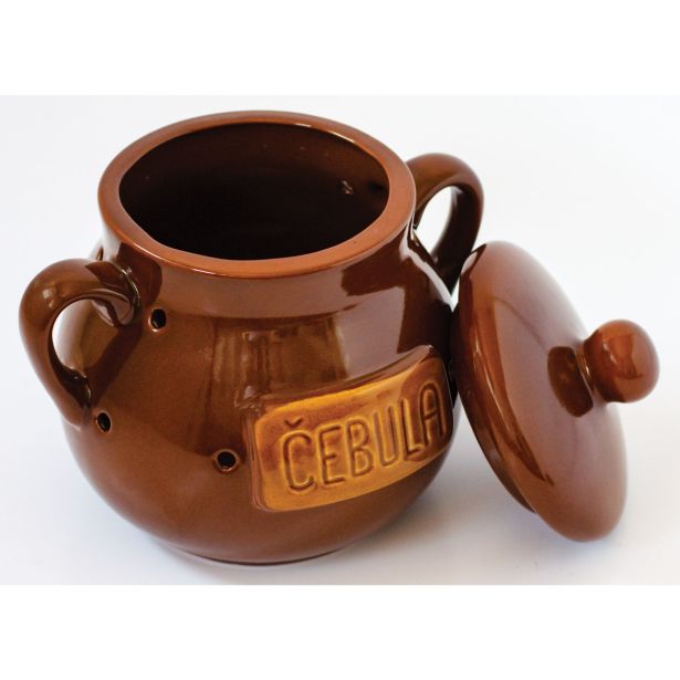 POSODA ZA SHRANJEVANJE FAJN 15 X 20 CM ZA ČEBULO KERAMIKA