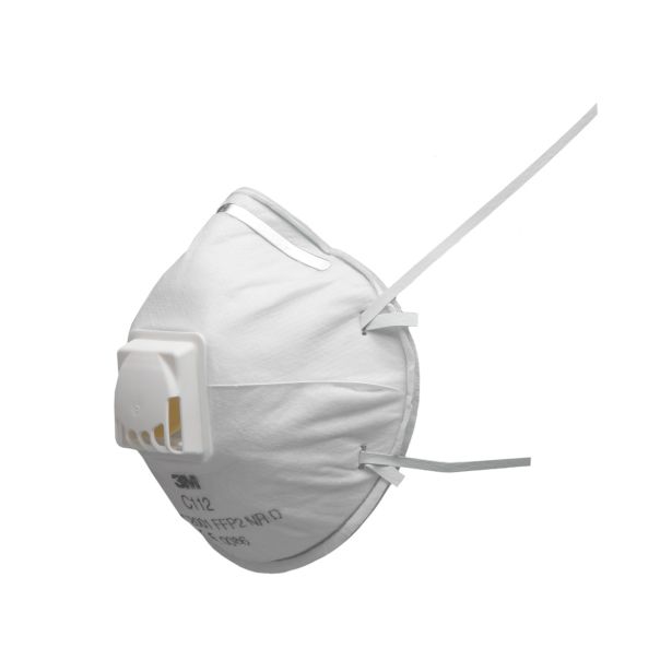 ZAŠČITNA RESPIRATOR MASKA 3M ZA DELCE C112 FFP2 Z VENTILOM, PAK=10KOS