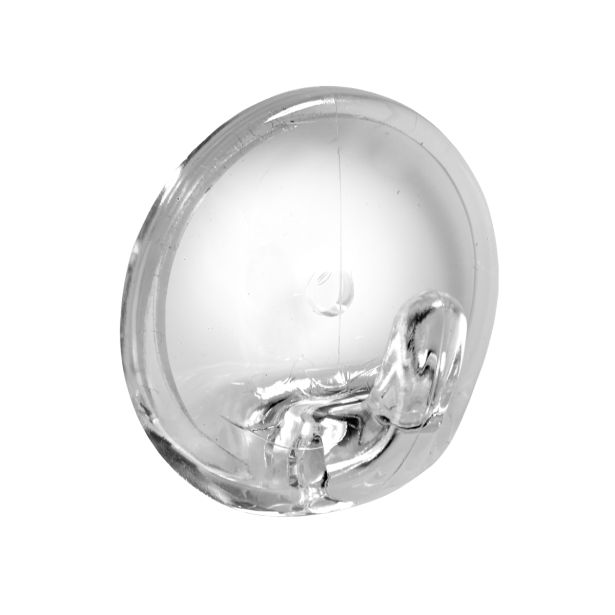 PVC OBEŠALNA KLJUKA HETTICH DIY SAMOLEPILNA, FI 36X20 MM, PROZOREN