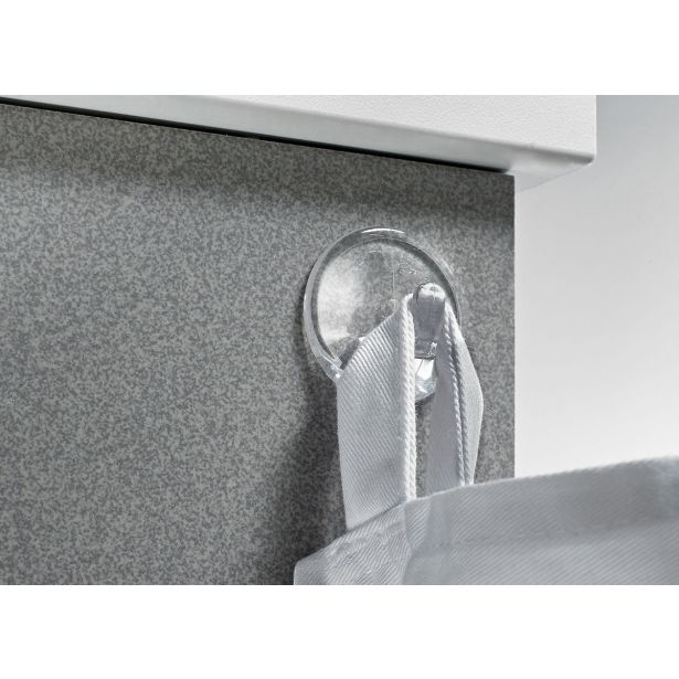 PVC OBEŠALNA KLJUKA HETTICH DIY SAMOLEPILNA, FI 36X20 MM, PROZOREN