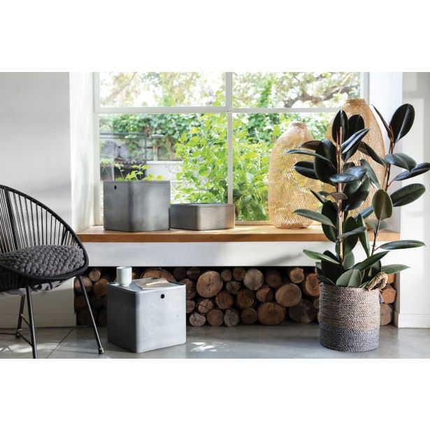 KOŠARA CURVER ZA SHRANJEVANJE, BETON XS, S POKROVOM