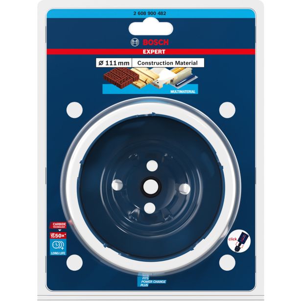 ŽAGA ZA IZREZOVANJE LUKENJ EXPERT CONSTRUCTION MATERIAL, 111 X 60 MM