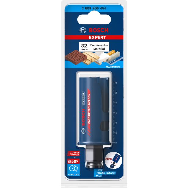 ŽAGA ZA IZREZOVANJE LUKENJ EXPERT CONSTRUCTION MATERIAL, 32 X 60 MM