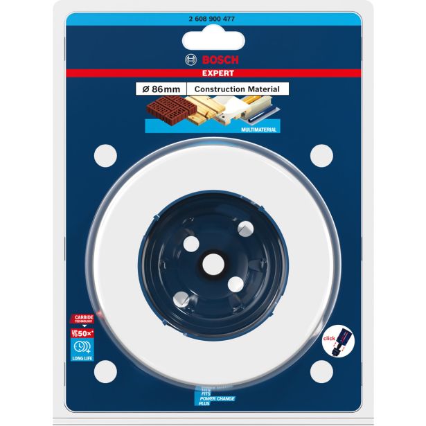 ŽAGA ZA IZREZOVANJE LUKENJ EXPERT CONSTRUCTION MATERIAL, 86 X 60 MM