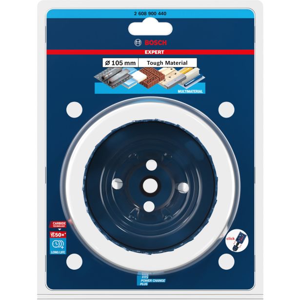 ŽAGA ZA IZREZOVANJE LUKENJ EXPERT TOUGH MATERIAL, 105 X 60 MM