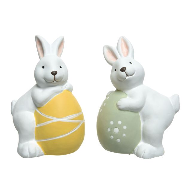 VELIKONOČNI PROGRAM ZAJČEK Z JAJČKOM 12.5 CM SORT