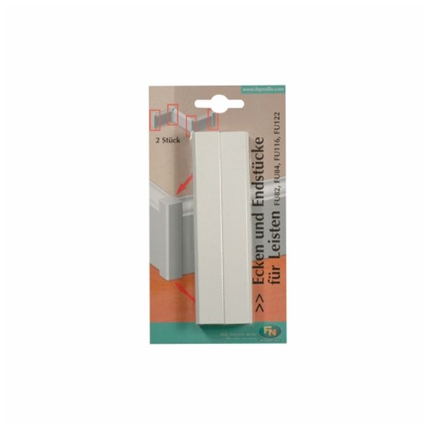 ZAKLJUČEK/ROZETA FN MDF UNIVERZALNI KOT BEL 18X18X112 MM